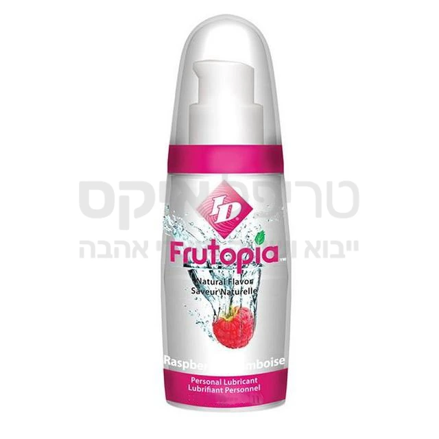 FRUTOPIA אוכמניות ג'ל מתלקק בטעמים על בסיס מים - אריזת ענק חסכונית! צבע שקוף, אינו דביק, אינו מכתים. מאושר משרד הבריאות הישראלי & האמריקאי. מומלץ לשימוש על ידי רופאים. בטוח לשימוש אינטימי, מתאים לשימוש עם קונדומים ומוצרי לטקס שונים. אריזת חיסכון, בעל לחצן משאבה-כל לחיצה מנה מדוייקת. מוצר מעולה מבית איי די לובריקנט - ארה"ב. מומלץ למין אוראלי בטעמים!